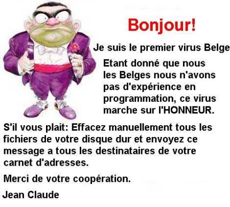Virus de nos amis les Belges