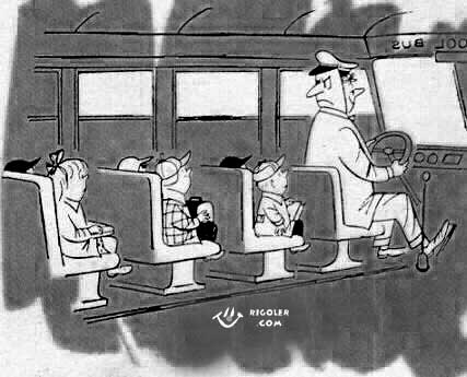 calme dans l'autobus