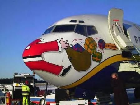 Noël dans les avions