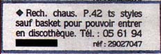 Belle annonce encore !